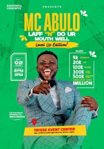 OLAMOND NAIJA CELEBRITY EVENT: MC ABULO COMEDY SHOW SCHEDULED 2ND NOVEMBER 2025
