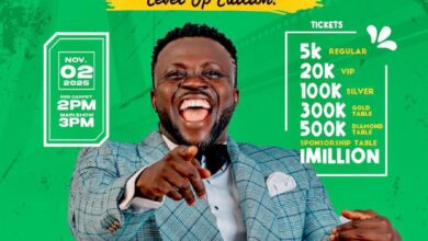 OLAMOND NAIJA CELEBRITY EVENT: MC ABULO COMEDY SHOW SCHEDULED 2ND NOVEMBER 2025