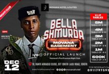 BELLA SHMURDA LIVE AT MOVANA BASEMENT OFFICIAL LAUNCH SCHEDULE DECEMBER 12th 2025