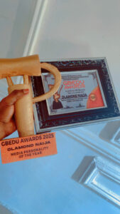 MEDIA EXECUTIVE, OLAMOND NAIJA WINS GBEDU AWARDS MEDIA PERSONALITY OF THE YEAR 2025
