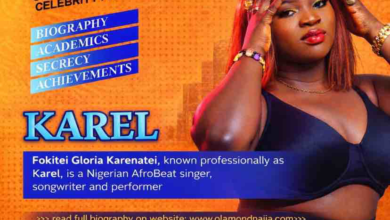 KAREL’S BIOGRAPHY MUSIC CAREER, ROAD TO STARDOM | OLAMOND NAIJA TV CELEBRITY PROFILE 2 KAREL’S BIOGRAPHY MUSIC CAREER, ROAD TO STARDOM | OLAMOND NAIJA TV CELEBRITY PROFILE